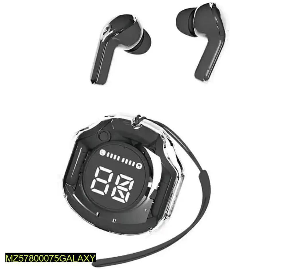 Ultra-Stylish Transparent Bluetooth 5.3 Earbuds - Fast Charging Wireless Headphones
