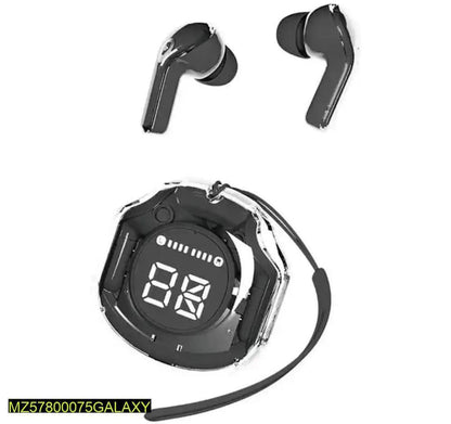 Ultra-Stylish Transparent Bluetooth 5.3 Earbuds - Fast Charging Wireless Headphones