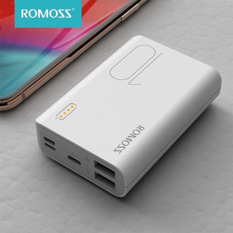 Ultra-Slim 10000mAh Fast Charging Portable Power Bank - White Edition