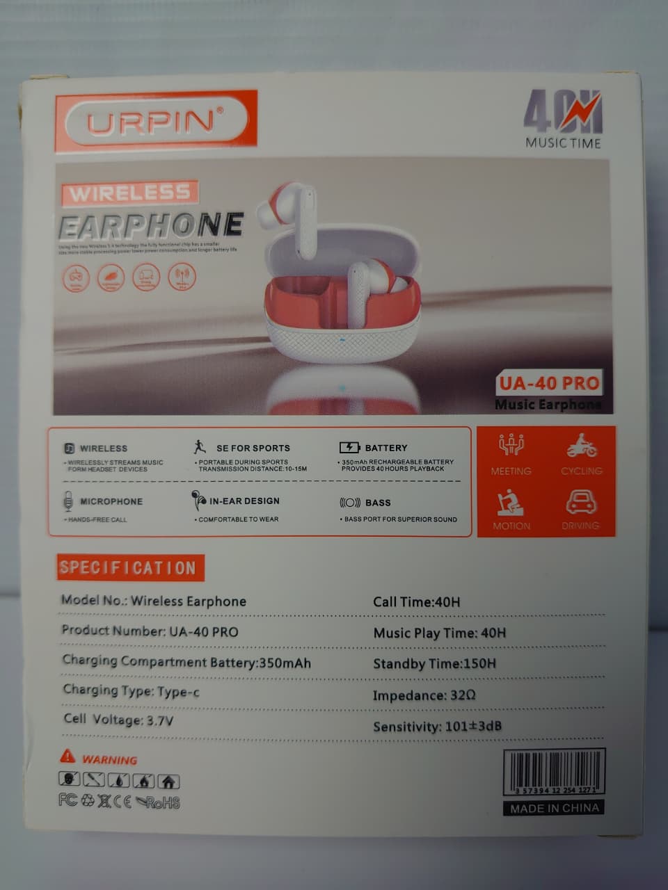 URPIN M10 Pro Wireless Earbuds Bluetooth 5.4